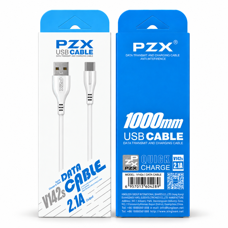 PZX USB-A to USB-C Charging & Data Cable – 1000MM