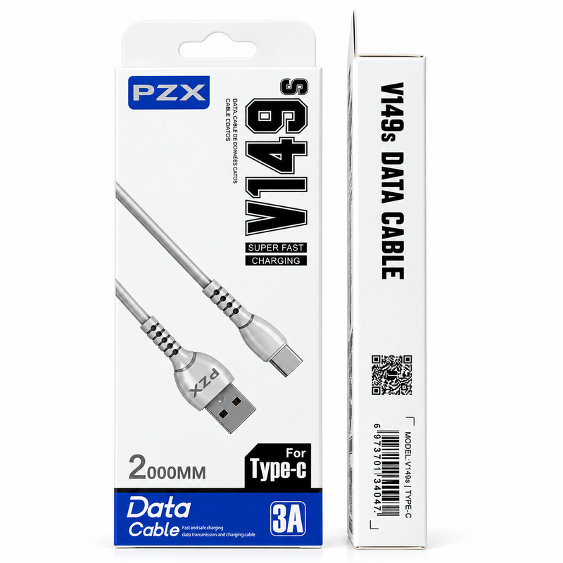 PZX V149s Super Fast USB-A to USB-C Charging & Data Cable – 2M