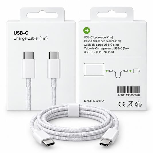 USB-C to USB-C Braided Charge Cable – 1 Meter