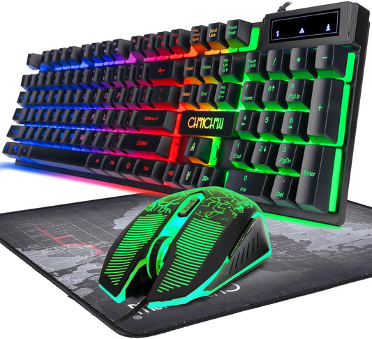 RGB Backlit Wired Keyboard & Mouse Combo